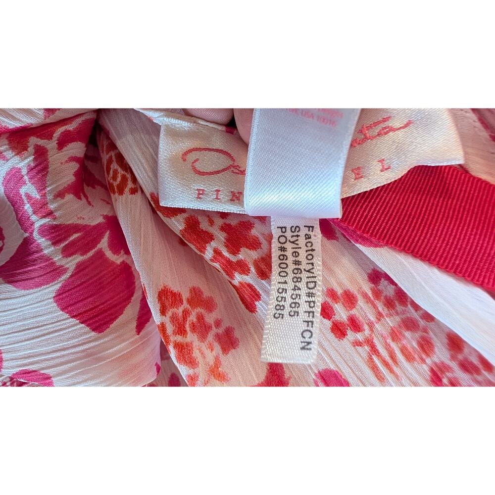 Oscar de la Renta Pink Label Floral Nightgown Robe Set Medium Vintage Lingerie - Picture 9 of 9
